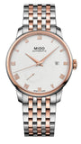 Mido Baroncelli Automatic White Dial Two Tone Steel Strap Watch For Women - M8600.9.N6.1 Authentic Buy Shop Now