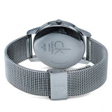 Calvin Klein City Chronograph Black Dial Silver Mesh Bracelet Watch for Men - K2G2G121 Authentic Buy Shop Now