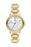 Tommy Hilfiger Claudia White Dial Gold Steel Strap Watch for Women - 1781742 Authentic Buy Shop Now
