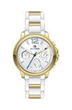 Tommy Hilfiger Claudiia White Dial White Steel Strap Watch for Women - 1781745 Authentic Buy Shop Now
