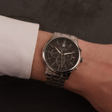 Tommy Hilfiger Kyle Chronograph Grey Dial Silver Steel Strap Watch for Men - 1791632 Authentic Buy Shop Now