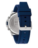 Tommy Hilfiger Blaze Chronograph Blue Dial Blue Rubber Strap Watch For Men - 1792027 Authentic Buy Shop Now