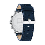 Tommy Hilfiger Lars Chronograph Blue Dial Blue Leather Strap Watch For Men - 1792063 Authentic Buy Shop Now