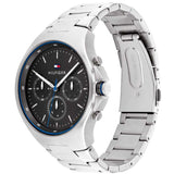 Tommy Hilfiger Justin Chronograph Gray Dial Silver Steel Strap Watch For Men - 1792054 Authentic Buy Shop Now
