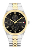 Tommy Hilfiger Monica Chronograph Black Dial Two Tone Steel Strap Watch For Women - 1782591 Authentic Buy Shop Now