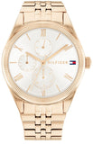 Tommy Hilfiger Monica Quartz White Dial Gold Steel Strap Watch For Women - 1782593 Authentic Buy Shop Now