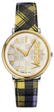 Versace V-Circle The Clans Edition Silver Dial Multicolor Leather Strap Watch for Women - VE8100118 Authentic Buy Shop Now