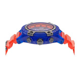 Versace Icon Active Chronograph Quartz Blue Dial Orange Rubber Strap Watch For Men - VEZ700922 Authentic Buy Shop Now