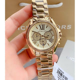 Michael Kors Bradshaw Quartz Gold Dial Gold Steel Strap Watch For Women - MK6538 Authentic Buy Shop Now