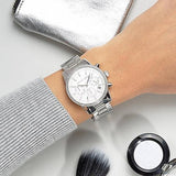 Michael Kors Ritz Silver Dial Silver Steel Strap Watch for Women - MK6428 Authentic Buy Shop Now