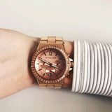 Michael Kors Dylan Rose Gold Dial Rose Gold Steel Strap Watch for Women - MK5412 Authentic Buy Shop Now