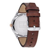 Tommy Hilfiger Spencer Blue Dial Brown Leather Strap Watch for Men - 1791642 Authentic Buy Shop Now