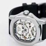 Philipp Plein High-Conic Automatic Silver Dial Black Silicone Strap Watch For Men- PWRAA0123 Authentic Buy Shop Now