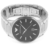 Emporio Armani Renato Quartz Black Dial Silver Steel Strap Watch For Men - AR11181 Authentic Buy Shop Now