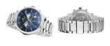 Tommy Hilfiger Evan Chronograph Blue Dial Silver Steel Strap Watch For Men - 1710409 Authentic Buy Shop Now