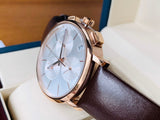 Calvin Klein Posh Chronograph White Dial Brown Leather Strap Watch for Men - K8Q376G6 Authentic Buy Shop Now