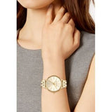 Michael Kors Pyper Quartz Gold Dial Gold Steel Strap Watch For Women - MK3898 Authentic Buy Shop Now