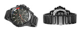 Tommy Hilfiger Mason Chronograph Black Dial Black Steel Strap Watch For Men - 1791935 Authentic Buy Shop Now