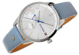 Tommy Hilfiger Brooke Silver Dial Blue Leather Strap Watch for Women - 1782023 Authentic Buy Shop Now