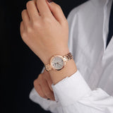 Tissot T Lady Flamingo Mother of Pearl Dial Rose Gold Steel Strap Watch For Women - T094.210.33.111.01 Authentic Buy Shop Now