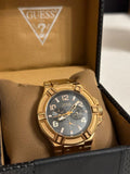 Guess Rigor Multi Function Black Dial Rose Gold Steel Strap Watch For Men - W0218G3 Authentic Buy Shop Now