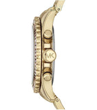 Michael Kors Everest Chronograph Black Dial Gold Steel Strap Watch For Women - MK5828 Authentic Buy Shop Now