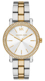 Michael Kors Corey Analog Silver Dial Two Tone Steel Strap Watch for Women - MK7348 Authentic Buy Shop Now