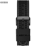 Guess Fleet Chronograph Black Dial Black Rubber Strap Watch for Men - W0971G1 Authentic Buy Shop Now
