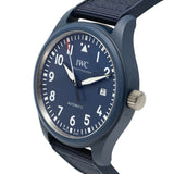 IWC Pilot’s Watch Automatic "Laureus Sport for Good" Edition Blue Dial Blue Nylon Strap Watch for Men - IW328101 Authentic Buy Shop Now