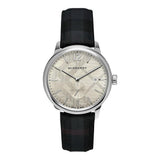 Burberry Classic Round Cream Dial Black Leather Strap Watch for Men - BU10008 Authentic Buy Shop Now