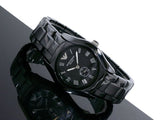 Emporio Armani Ceramica Quartz Black Dial Black Steel Strap Watch For Women - AR1402 Authentic Buy Shop Now