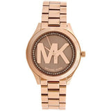 Michael Kors Slim Runway Rose Gold Dial Rose Gold Steel Strap Watch for Women - MK3549 Authentic Buy Shop Now