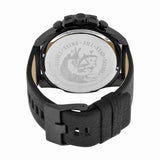 Diesel Mega Chief Chronograph Black Dial Black Leather Strap Watch For Men - DZ4323 Authentic Buy Shop Now