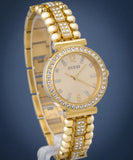 Guess Gala Diamonds Gold Dial Gold Steel Strap Watch for Women - GW0401L2 Authentic Buy Shop Now