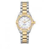 Tag Heuer Aquaracer Quartz Diamonds Mother of Pearl Dial Two Tone Steel Strap Watch for Women - WBD1423.BB0321 Authentic Buy Shop Now
