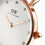 Daniel Wellington Classy Glasgow White Dial Two Tone Nylon Strap Watch For Women - DW00100078 Authentic Buy Shop Now