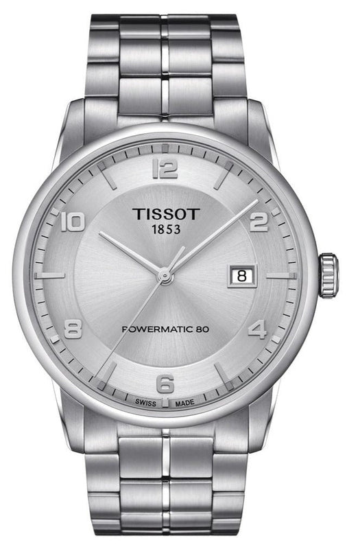 Tissot Luxury Powermatic 80 Silver Dial Silver Steel Strap Watch For Men - T086.407.11.031.00 Authentic Buy Shop Now