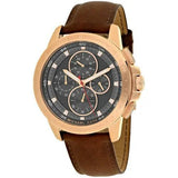 Michael Kors Ryker Analog Gray Dial Brown Leather Strap Watch For Men - MK8519 Authentic Buy Shop Now