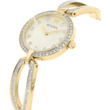 Bulova Crystal Collection Mother of Pearl Dial Gold Steel Strap Watch for Women - 98L225 Authentic Buy Shop Now