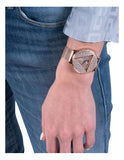 Guess Iconic Diamonds Rose Gold Dial Rose Gold Mesh Bracelet Watch For Women - GW0477L3 Authentic Buy Shop Now