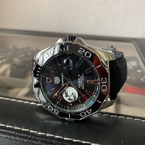 Tag Heuer Aquaracer Moon Black Dial Watch for Men - WAY201J.FC6370 Authentic Buy Shop Now