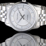 Calvin Klein Infinity Automatic Silver Dial Silver Steel Strap Watch for Men - K5S34146 Authentic Buy Shop Now