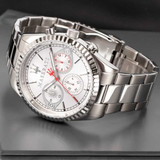 Maserati Competizione Chronograph White Dial Silver Steel Strap Watch For Men - R8853100017 Authentic Buy Shop Now