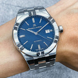Maurice Lacroix Aikon Automatic Blue Dial Silver Steel Strap Watch For Men - AI6008-SS002-430-1 Authentic Buy Shop Now