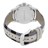 Burberry The Classic Horseferry Silver Dial Black Leather Strap Watch for Men - BU10002 Authentic Buy Shop Now
