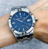 Maurice Lacroix Aikon Venturer Blue Dial Silver Steel Strap Watch for Men - AI6058-SS002-430-1 Authentic Buy Shop Now