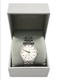 Calvin Klein Infinity Silver Dial Silver Steel Strap Watch for Men - K5S34B46 Authentic Buy Shop Now