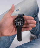 Guess Phoenix Multifunction Black Dial Black Rubber Strap Watch for Men - GW0203G3 Authentic Buy Shop Now