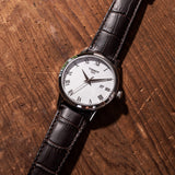 Tissot T Classic Carson White Dial Black Leather Strap Watch for Men - T085.410.16.013.00 Authentic Buy Shop Now