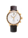 Tissot Quickster Chronograph 42mm White Dial Brown Leather Strap Watch For Men - T095.417.36.037.00 Authentic Buy Shop Now